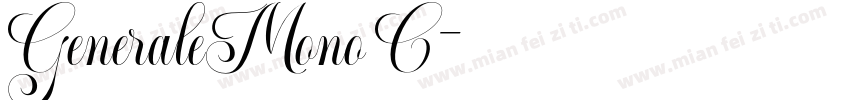 GeneraleMono C字体转换
